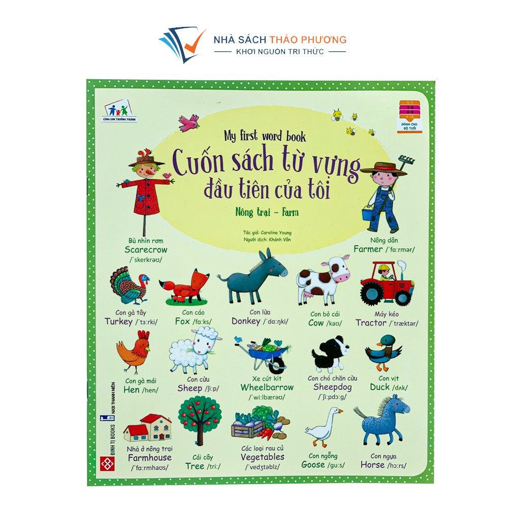 Sách - Cuốn sách từ vựng đầu tiên của tôi My First Words phát triển ngôn ngữ sớm cho bé từ 3 tuổi