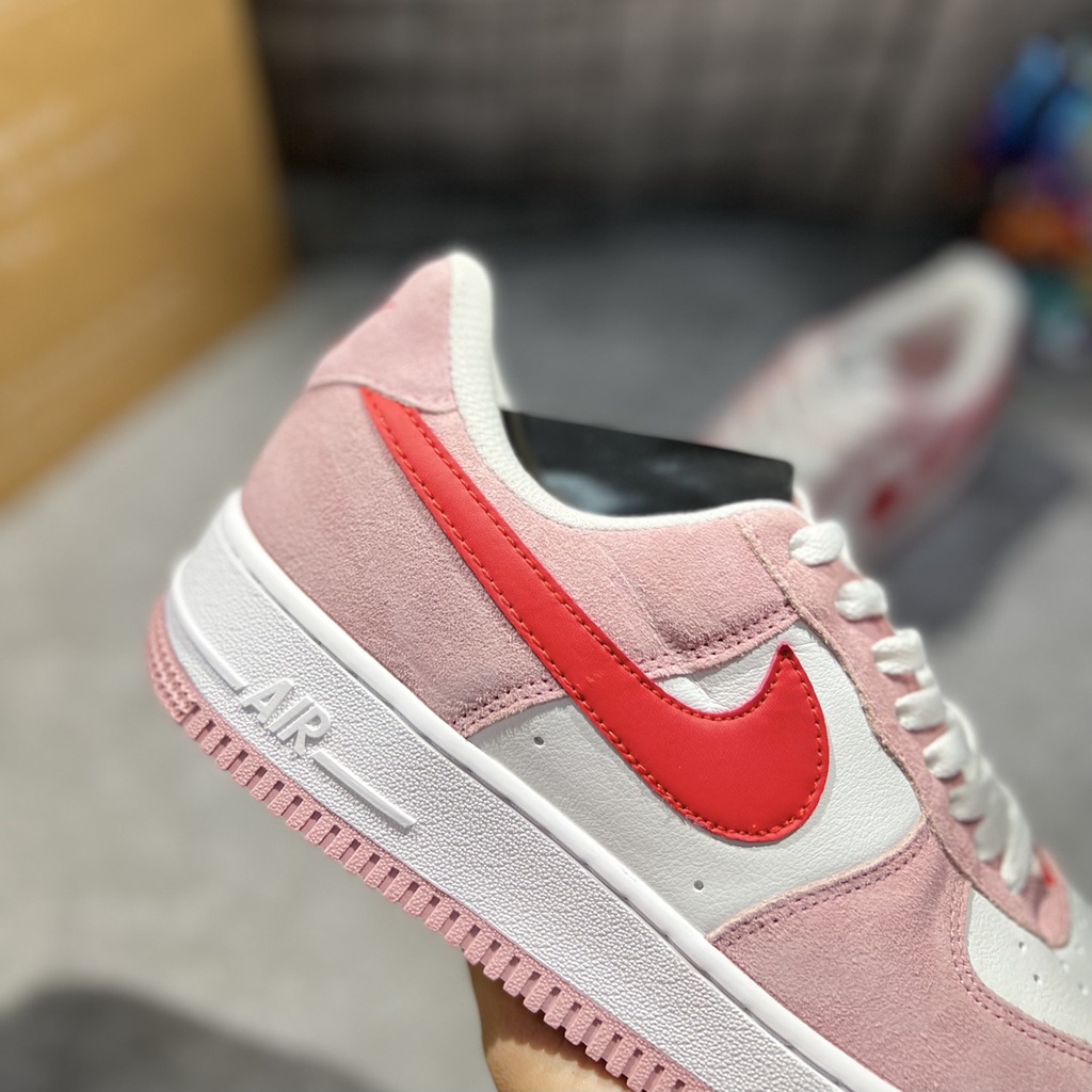 Giày thể thao Air_Force 1 Low Valentine Day Love/Af1 Hồng Trắng, AF1 màu hồng xinh yêu cho nữ