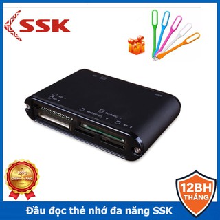 Đầu đọc thẻ nhớ đa năng SSK ️Bảo hành 6 tháng All In 1 Card Reader III SCRM025-H
