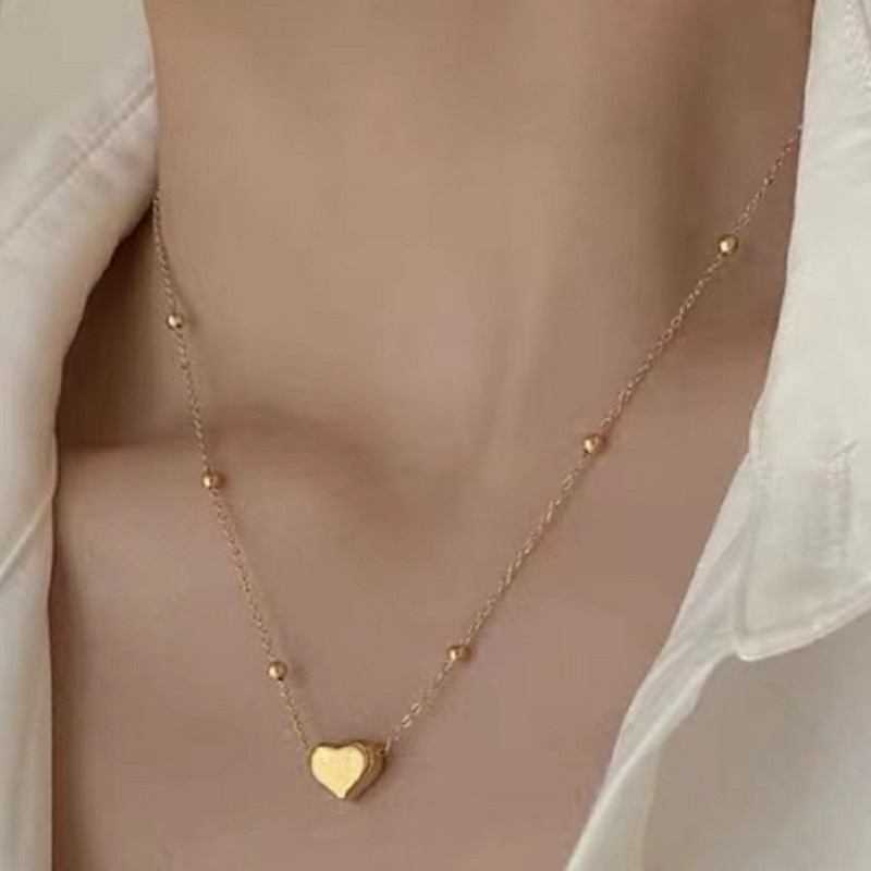 Dây Chuyền Trái Tim Titan Ko Han Rỉ TT 3858