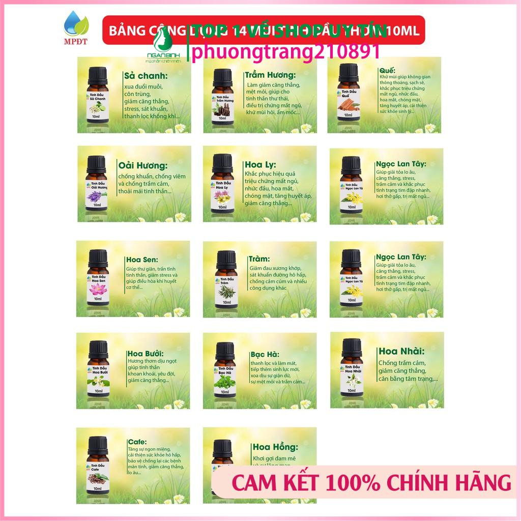 Tinh dầu thơm phòng nhẹ nhàng 12 mùi hương đa dạng 10ml