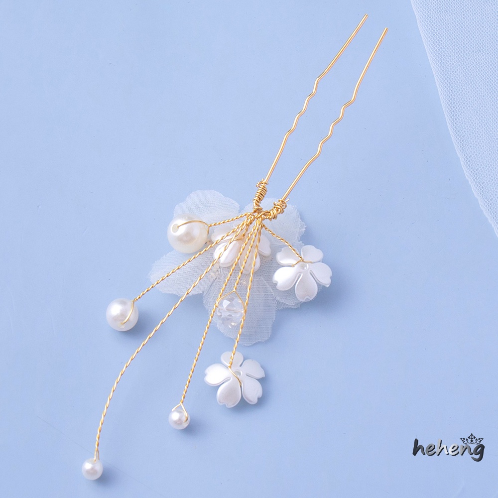 Set 2 Kẹp Tóc Hình Chữ U Chống Trượt Không Gây Dị Ứng