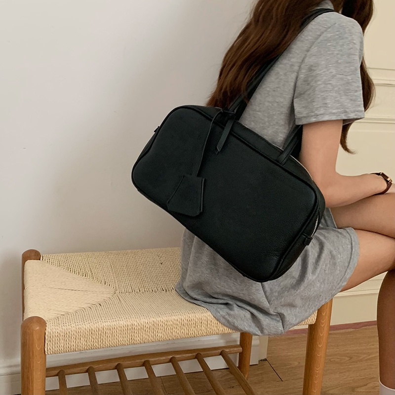 Túi Đeo Vai Cỡ Lớn Có Khóa Kéo Phong Cách Hàn Quốc Thời Trang Cho Nữ