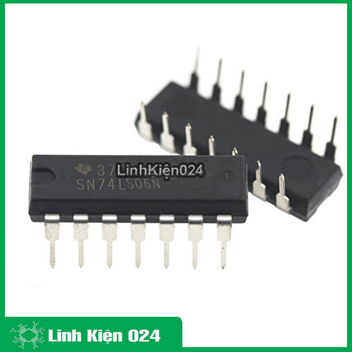 Chíp 74LS06 Hex Inverter Buffer/Driver DIP14