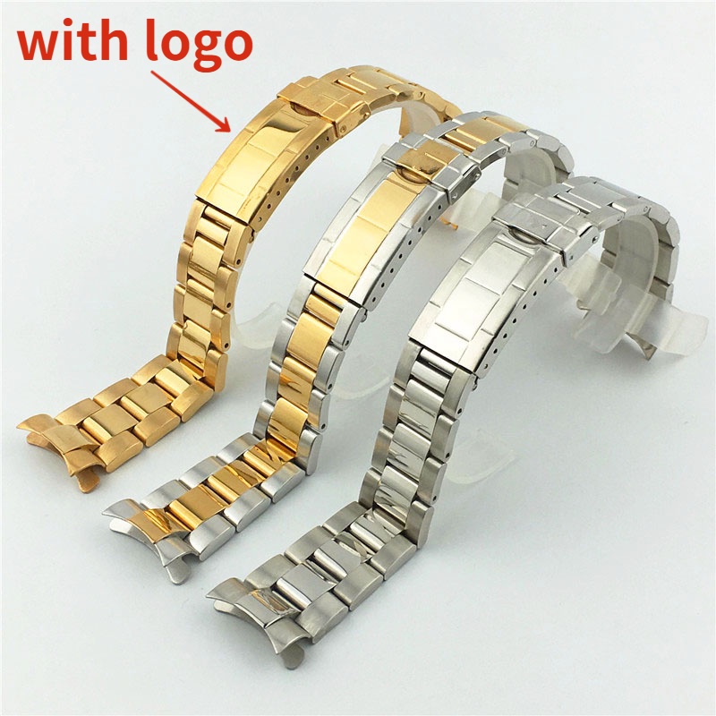 Dây Đeo Đồng Hồ Bằng Thép Không Gỉ 20mm Thời Trang Cho Rolex