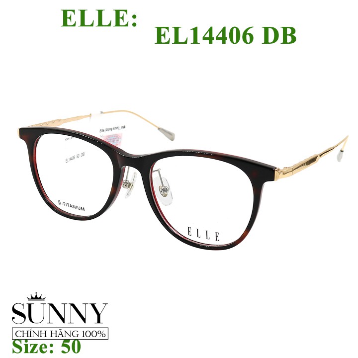EL14406 - gọng kính Elle chính hãng, bảo hành toàn quốc