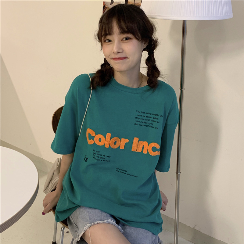 Đầm Thun Cotton Dáng Dài Rộng Ngắn Tay Thời Trang Dành Cho Nữ 6535 6535