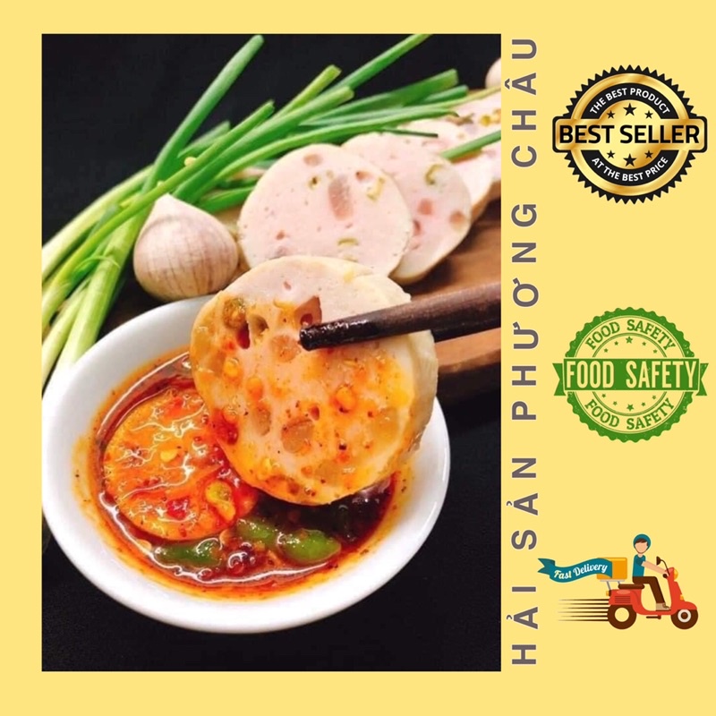 Chả lụa da ớt xiêm xanh Nha Trang loại đặc biệt 500g