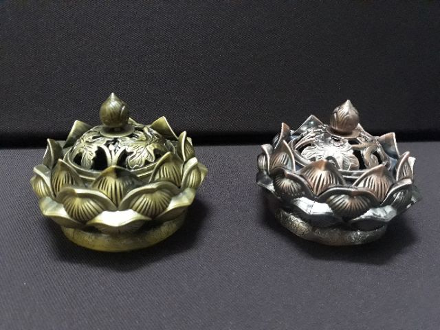 Lư xông trầm hoa sen kim cang