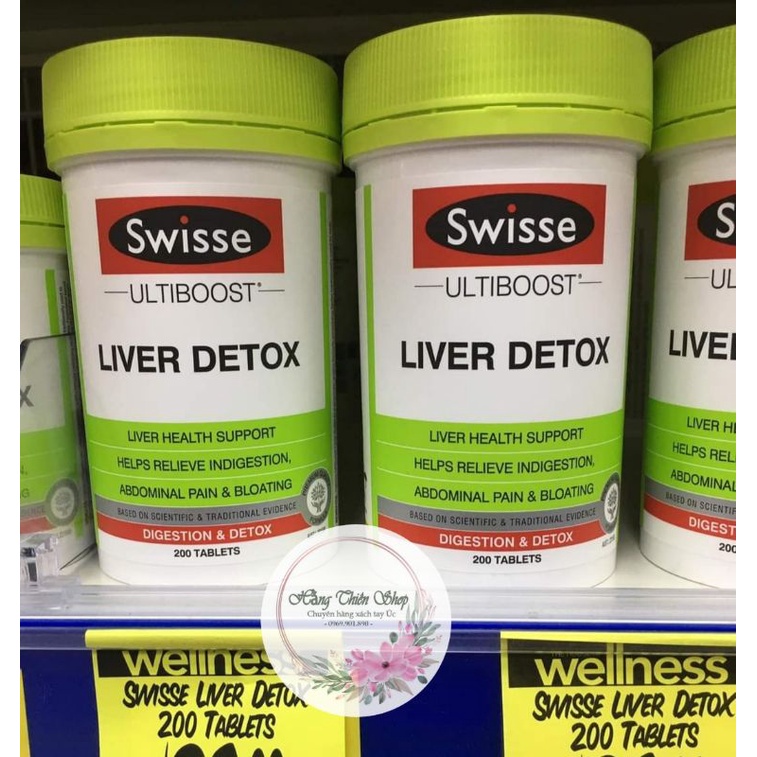 (Đủ bill) Viên thải độc gan Swisse Liver Detox 120 viên