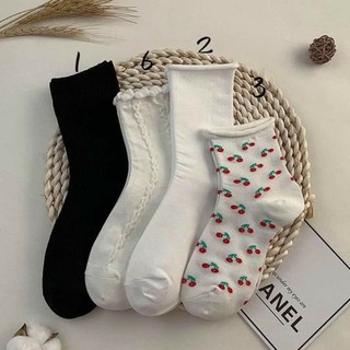 vớ cổ cao ullzang 1 set 4 đôi