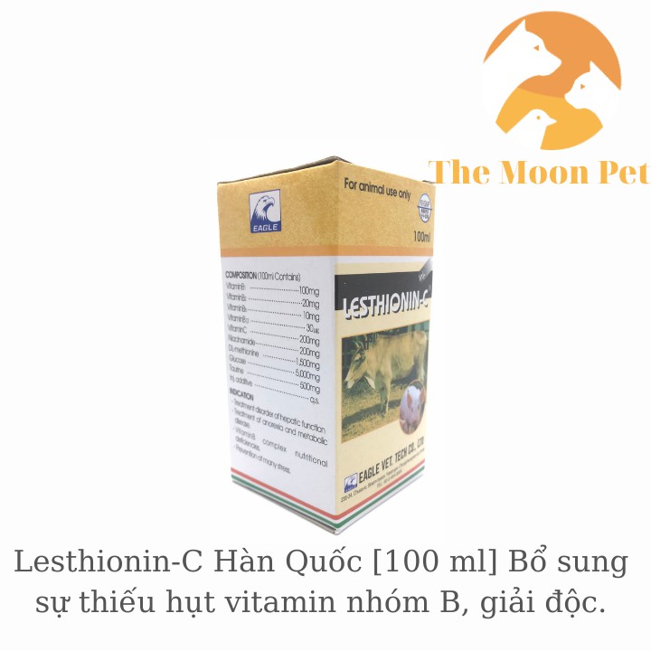 Lesthionin-C Hàn Quốc [100 ml] Bổ sung sự thiếu hụt vitamin nhóm B, giải đ.ộc