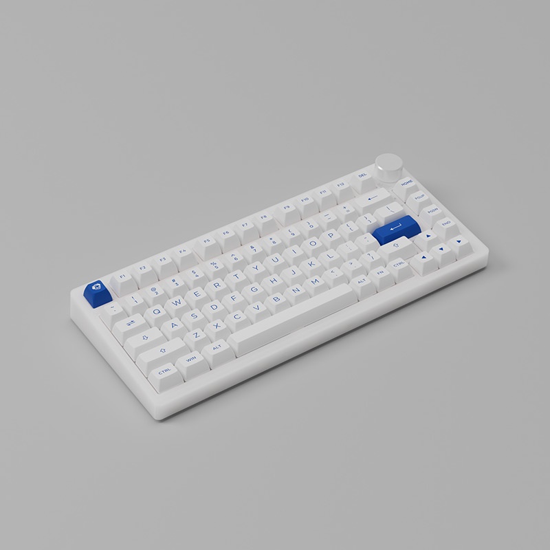 Bàn phím cơ AKKO PC75B Plus Blue on White (Bluetooth 5.0 / Wireless 2.4Ghz / Hotswap / Foam tiêu âm)