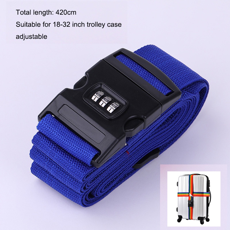 Dây Đai Có Khóa Mật Khẩu Cho Va Li Du Lịch