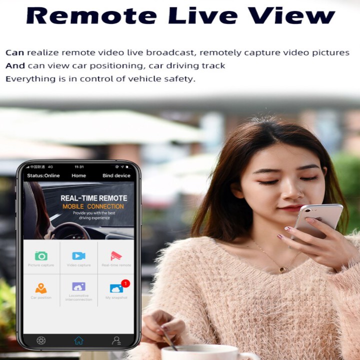 Camera hành trình ô tô cao cấp nhãn hiệu Whexune F8 tích hợp 4G, Wifi màn hình cảm ứng 3 inch | BigBuy360 - bigbuy360.vn