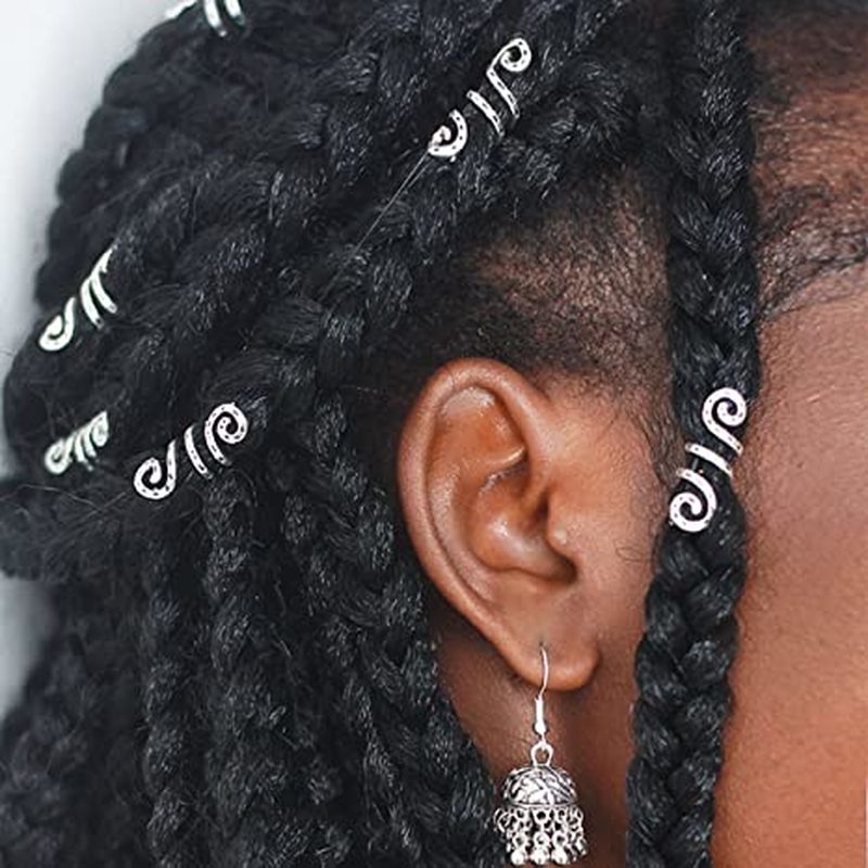 [Women Braids Spiral Coils Hair Accessories] [Gold Metal Hair Clips] [Fashion Vintage Headwear]