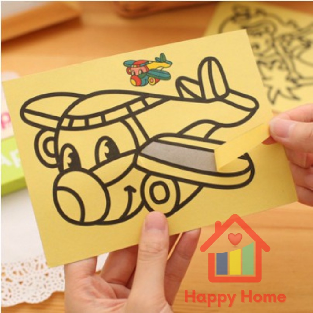 Tranh cát, đồ chơi giáo dục cho bé sáng tạo và thông minh Happy Home