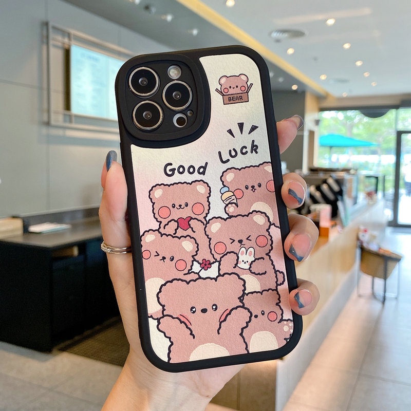 Ốp Điện Thoại Mềm Hình Chú Gấu Cho vivo v29 lite v27e v25 v23e v15 v11i v9 v5 s1 pro y91 y95 y91c y1s y15 y12 y17 y19 u10