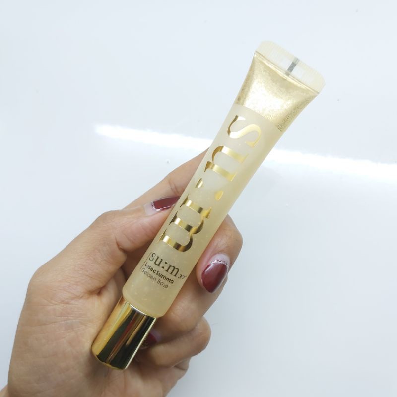 Combo kem lót và kem nền tinh chất vàng 24k SUM37 LOSEC SUMMA SHEER COVER FOUNDATION SPF30/PA++ 20ml + 20ml