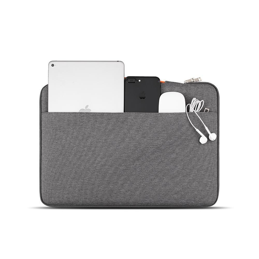 Túi chống sốc Macbook 15'' JCPAL Nylon Business Style Sleeve - Đen / Xám