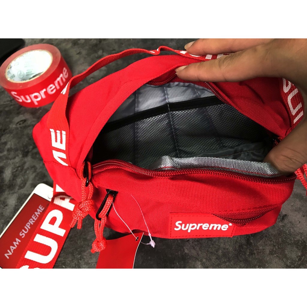 Túi bao tử Supreme dây chữ chất liệu polyester | BigBuy360 - bigbuy360.vn