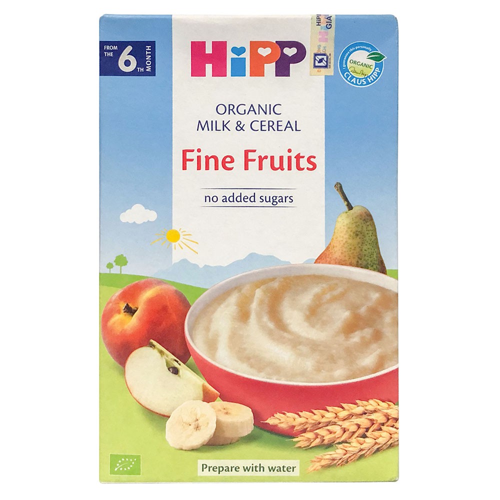 [CHÍNH HÃNG] Bột Ăn Dặm HiPP Fine Fruits (Hoa Quả Tổng Hợp) Hộp 250g