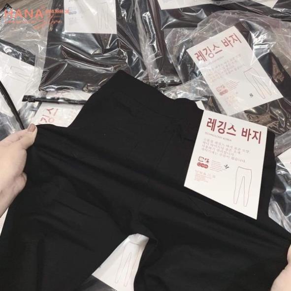 Quần legging dài nữ cạp cao nâng mông vải cotton dày mỏng co giãn - Quần tregging nữ trơn ôm bó body tập gym yoga ở nhà