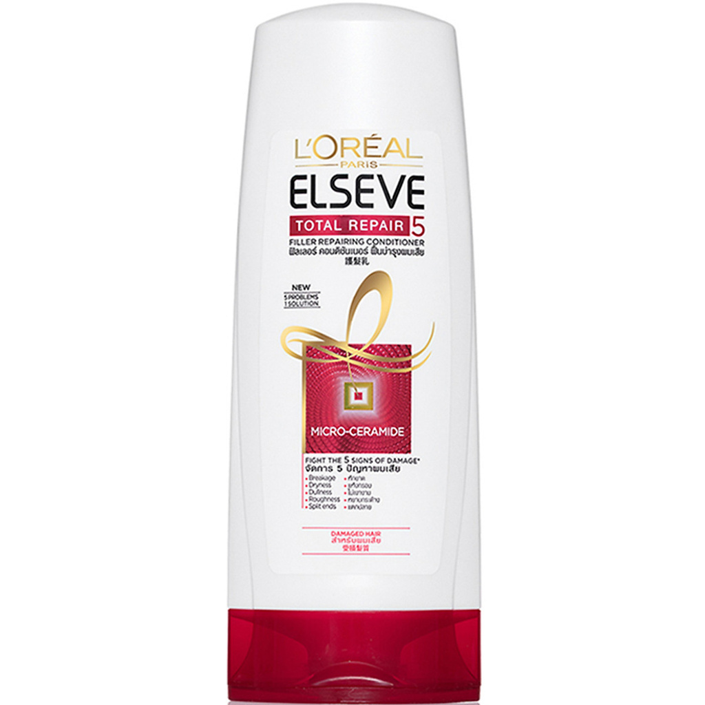 Dầu xả làm mới Tóc L'oreal Paris Elseve Total Repair 5 Repairing Conditioner 325ml - Pháp Chính Hãng