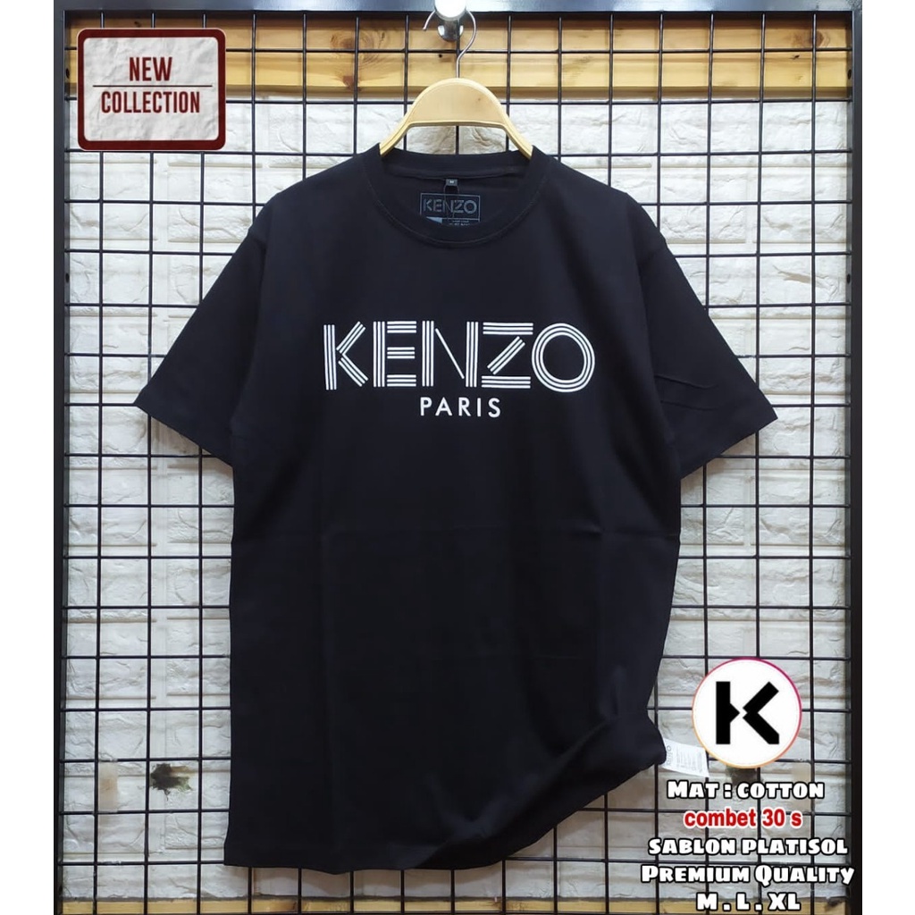 Áo Thun Nam In Chữ Kenzo Paris DIstro Size M L XL / / Kenzo Đơn Giản