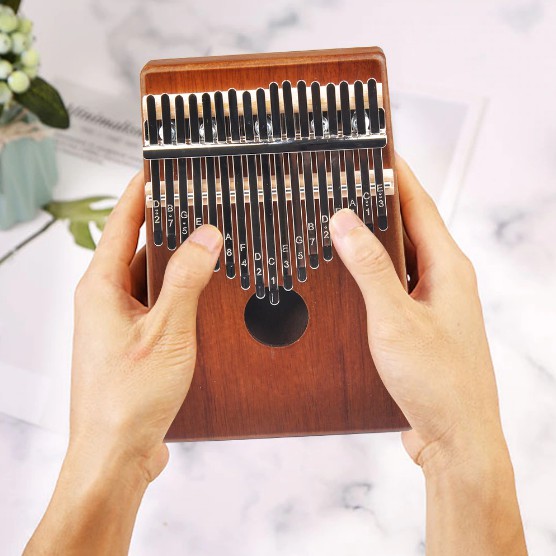 Đàn Kalimba Giá Rẻ KA03 Gỗ Nguyên Khối Kèm Full Phụ Kiện