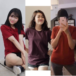 Combo 3 Áo Thun Trơn VNXK Nữ Nam Unisex Chính Hãng AGE2X TÔNG ĐỎ