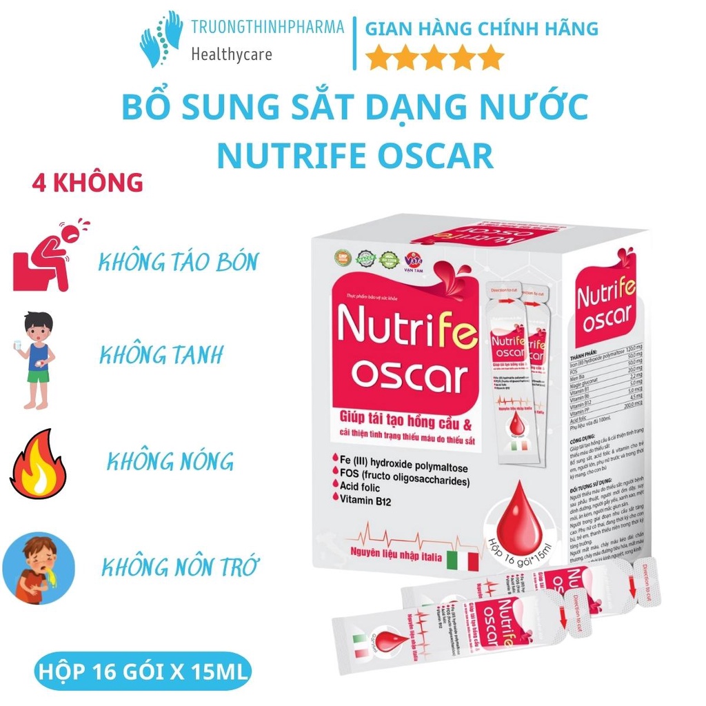 Bổ sung sắt dạng nước NUTRIFE OSCAR
