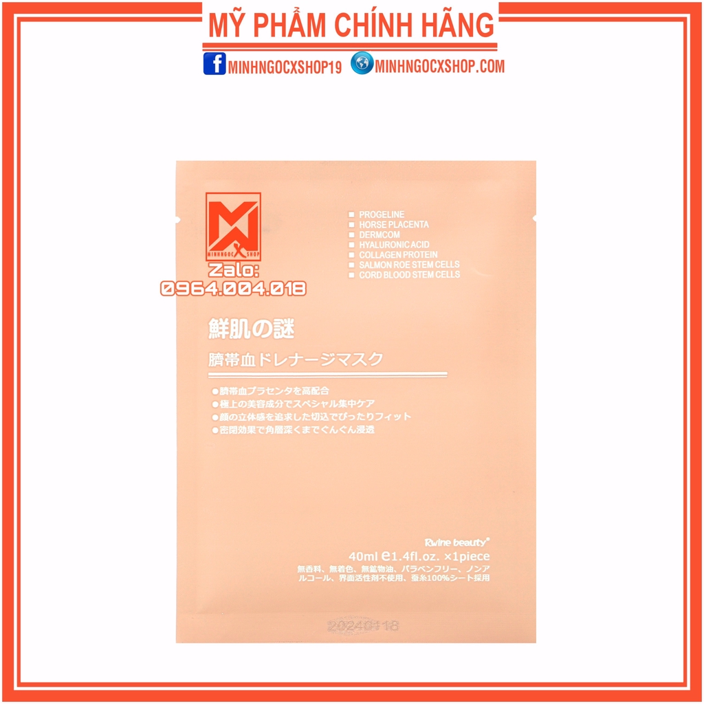 ✅[ CHÍNH HÃNG ] MẶT NẠ NHAU THAI CỪU - MẶT NẠ TẾ BÀO GỐC NHAU THAI CUỐNG RỐN RWINE BEAUTY | BigBuy360 - bigbuy360.vn