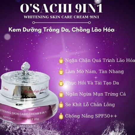 KEM OSACHI DƯỠNG TRẮNG DA 9IN1 TINH CHẤT ĐÔNG TRÙNG HẠ THẢO 20GR