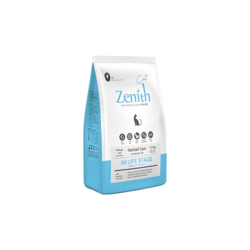 Hạt mềm cho mèo tiêu búi lông zenith hairball 1,2kg