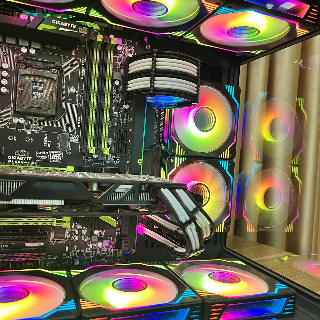 Bộ Dây Nguồn Nối Dài Bọc Dù Colorful Mod Màu Trắng Đen - Hàng FullBox