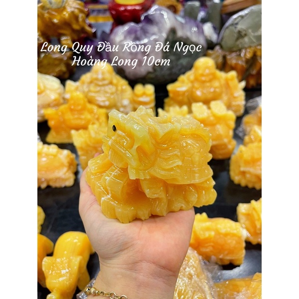 Tượng Long Quy Đầu Rồng Đá Ngọc Hoàng Long Phong Thuỷ