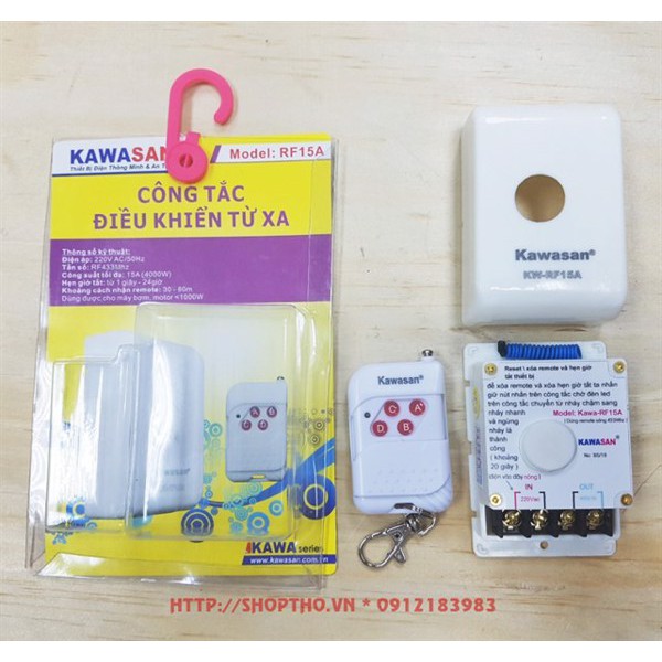 Bộ công tắc điều khiển từ xa Kawasan RF15A