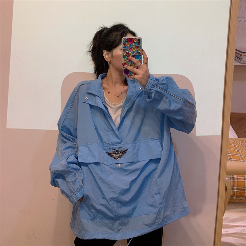 【ZHELIHANGFEI】Áo Khoác Chống Nắng Dài Tay Dáng Rộng Thoáng Khí Chất Lượng