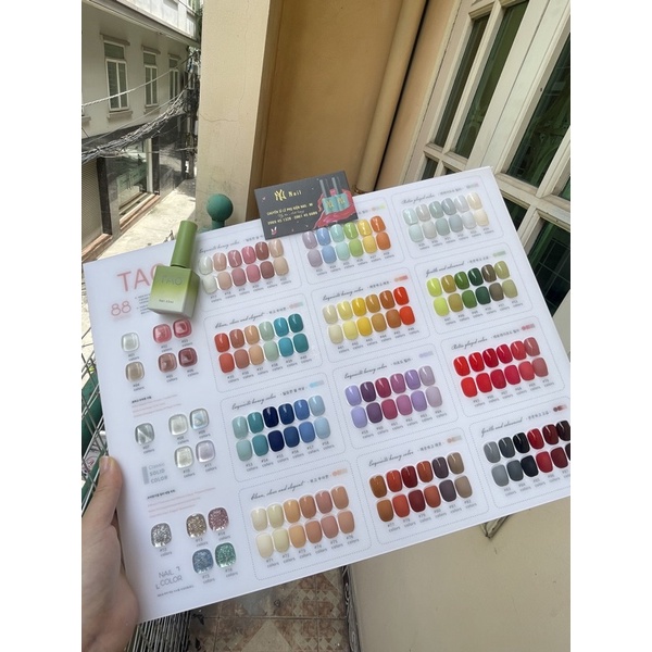 sét sơn Gel TÁO 88 màu ,sơn Hàn Quốc ,sơn móng tay