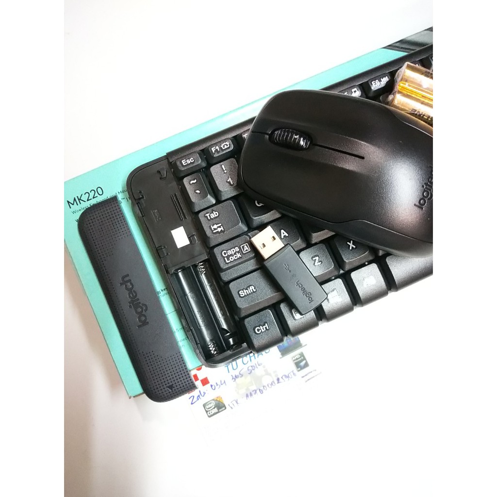 Bộ phím chuột không dây Combo Keyboard - Mouse Logitech - MK220