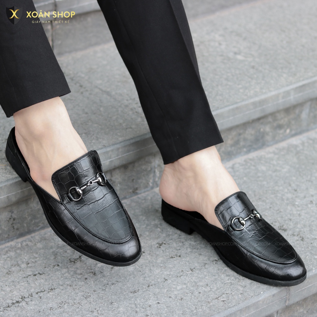 Giày sục nam da Pu siêu đẹp giá siêu tốt S002