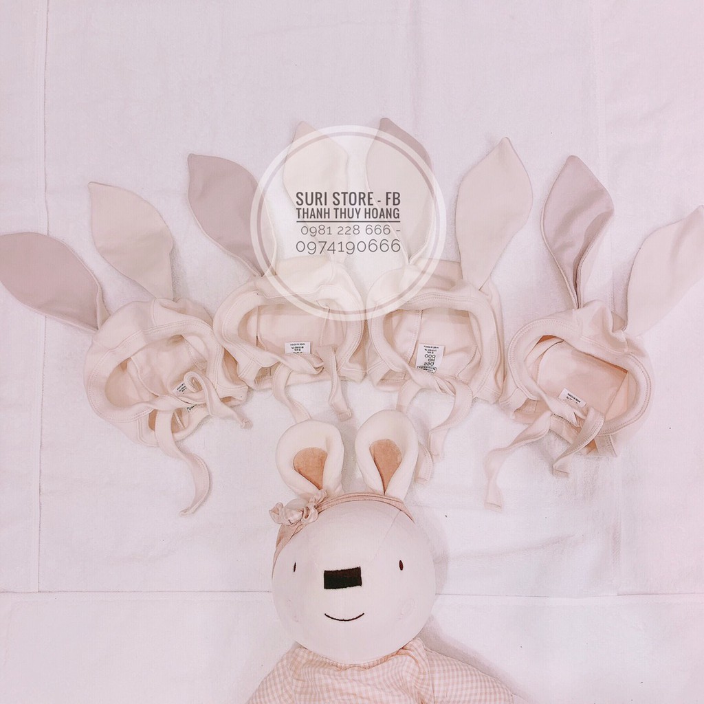 Mũ thỏ Peekaboo - trắng