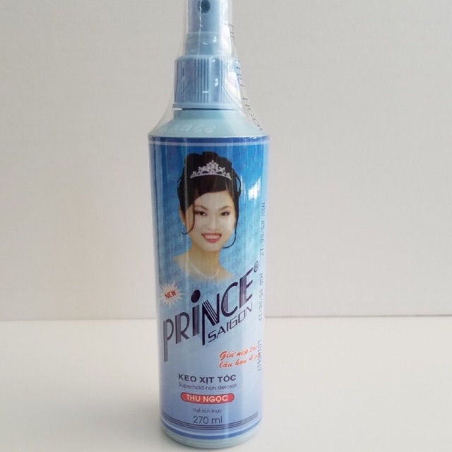 Keo xịt tạo nếp tóc Prince 270ml ( keo sài gòn )