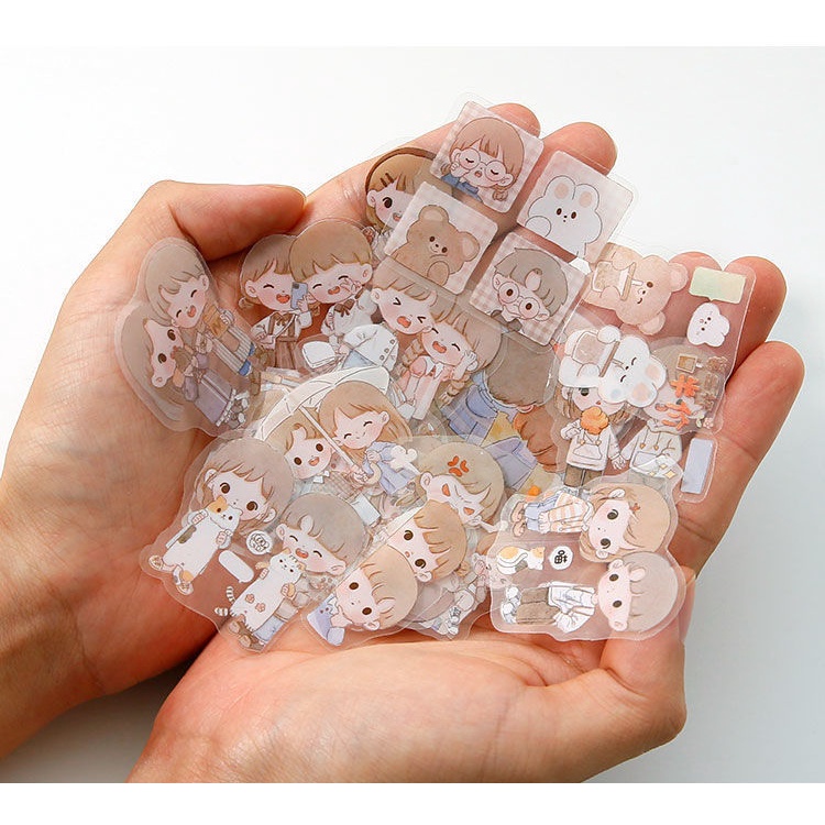 Gói sticker Telado hình cô gái Abu dễ thương