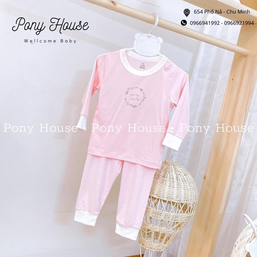 Bộ Quần Áo Dài Tay Nous Petit Cài Vai Cho Bé Size 9-12 Tháng Đến 18-24 Tháng