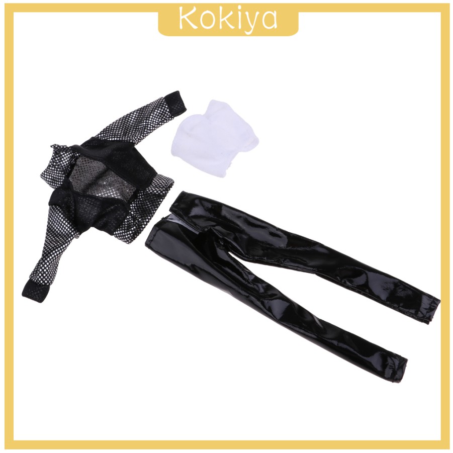 Set Áo Khoác Và Quần Da Pu Thời Trang Cho Búp Bê Barbie