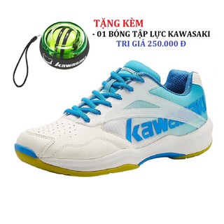 Giày cầu lông Kawasaki K-162 2 màu Hồng,Xanh bền, ôm chân, tiện lợi