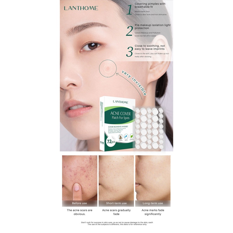Set 72 Miếng Dán Mụn Hydrocolloid Hấp Thụ Sức Khỏe