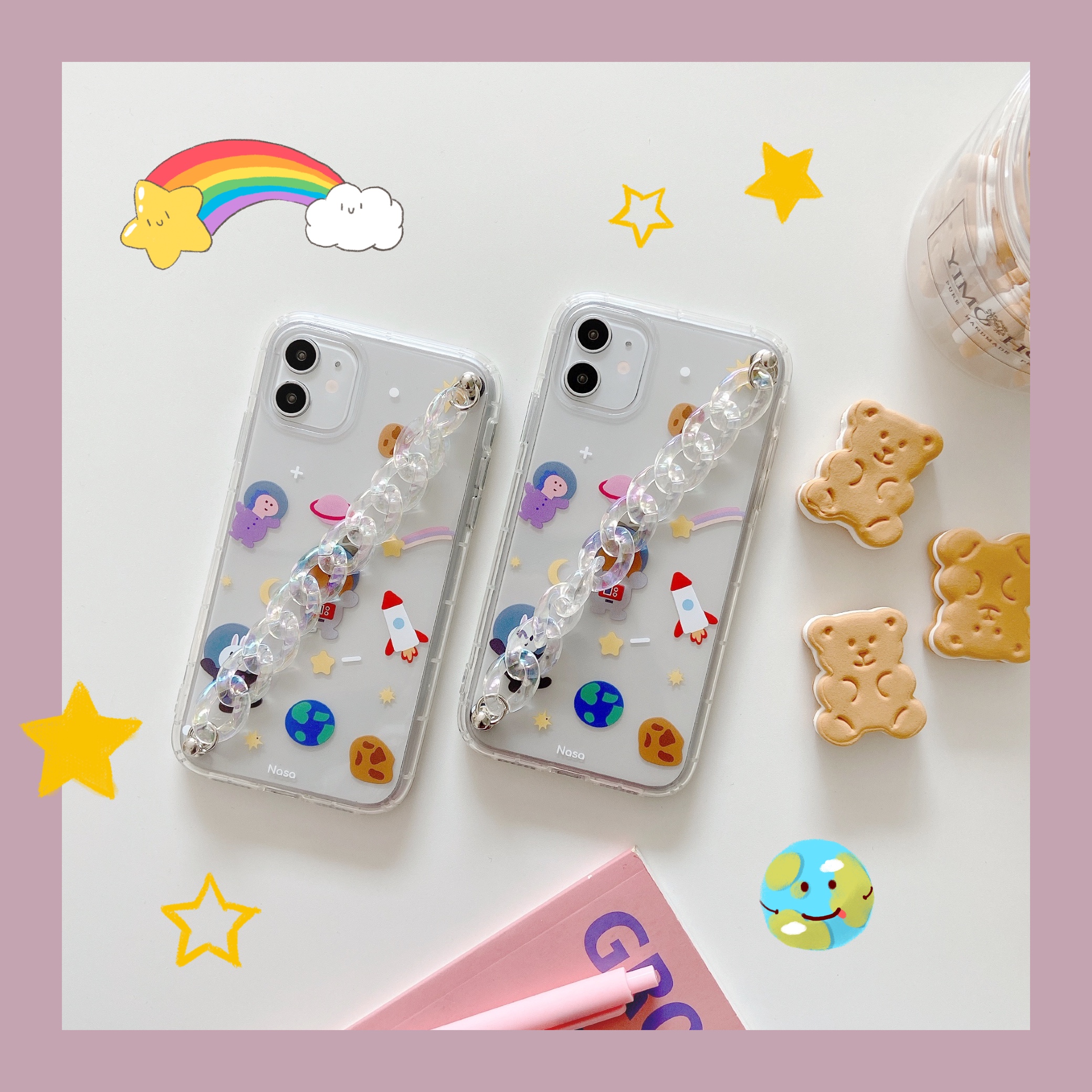 【9.9 Big Promotion Carnival】Plush Small Cherry Bracelet Phone Case for IPhone 7 8 7p 8p X Xr Xs Xsmax 11 11pro 11promax